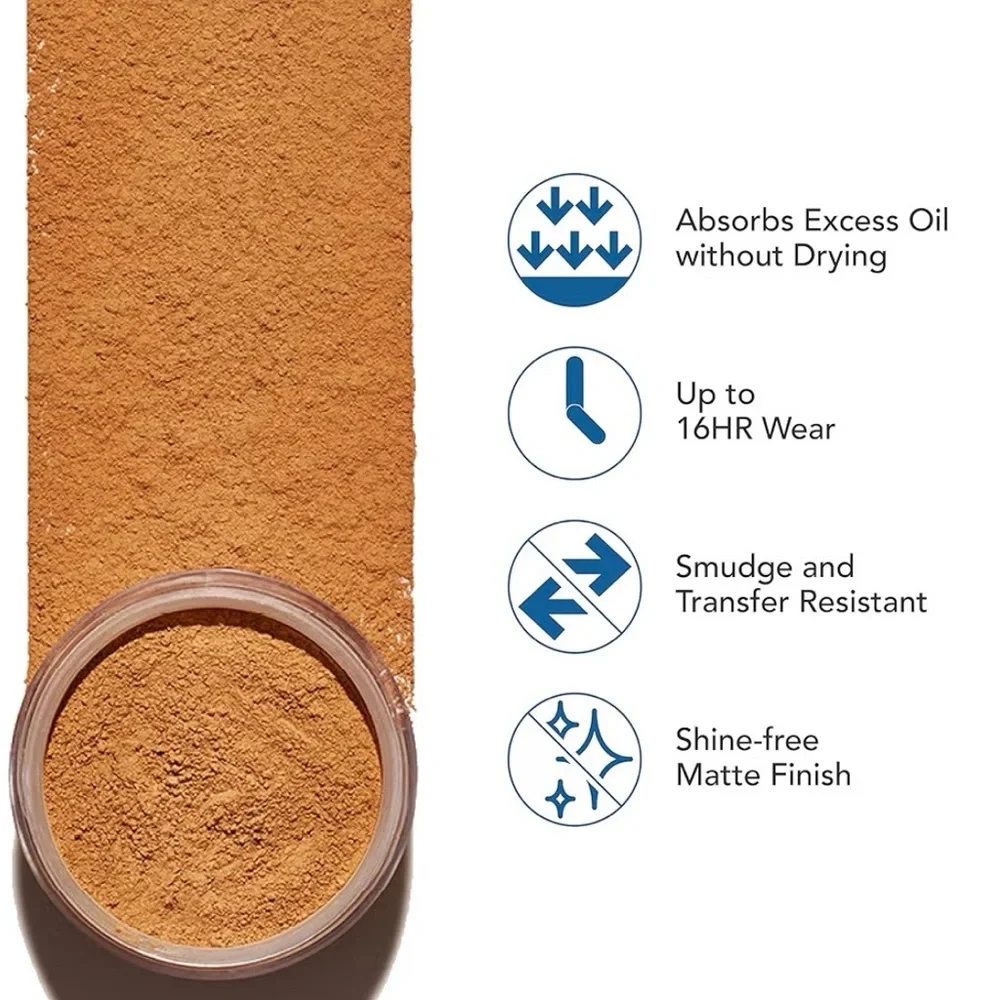 Dermablend Loose Setting Powder Warm Saffron Matte Finish Long Wear Makeup 1 oz